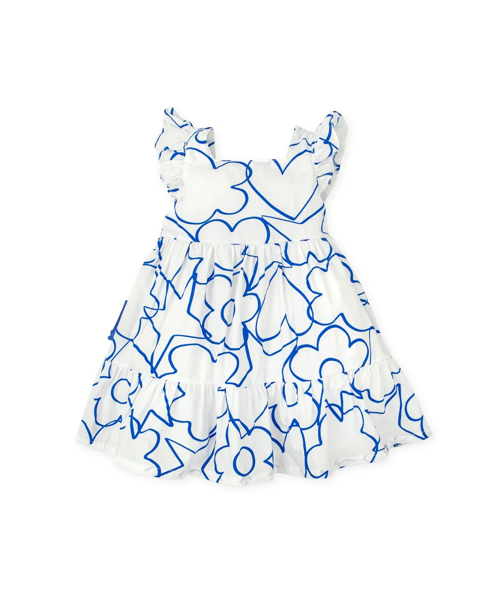 Blue print dress