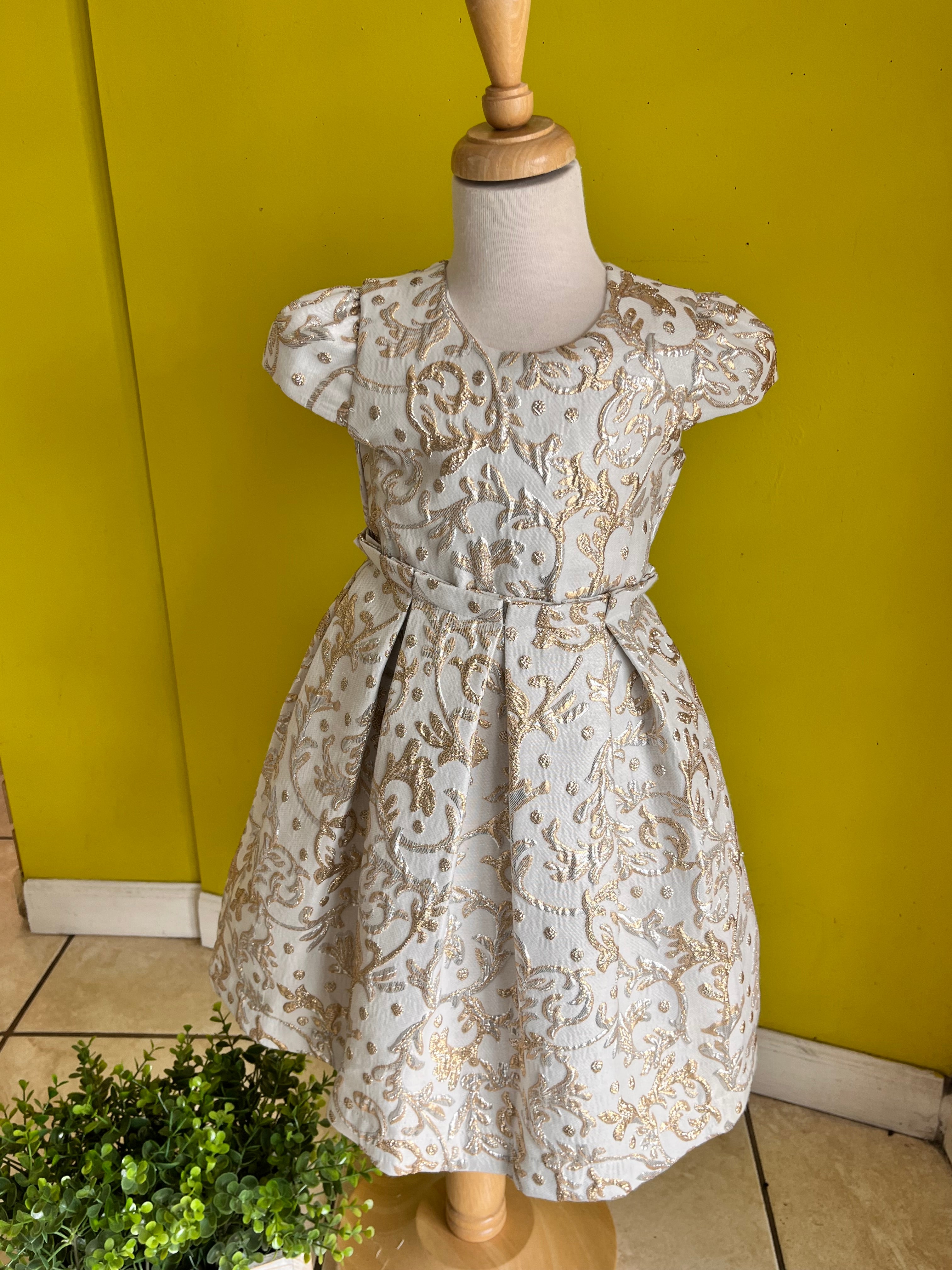 Gold and silver brocade dress Gold and silver brocade dress